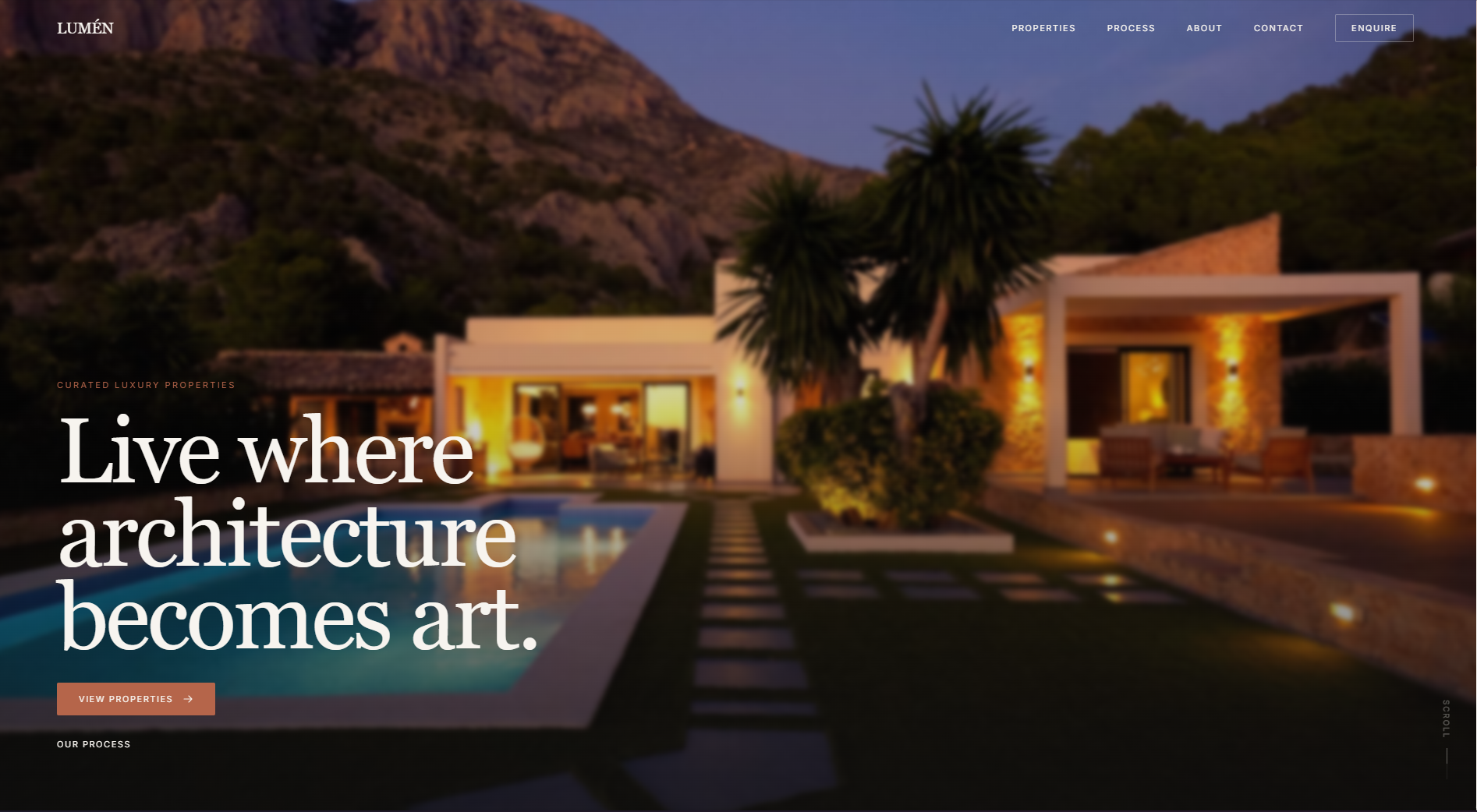 Lumen Estates - Real Estate Website